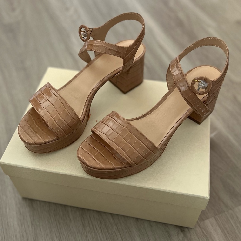 The Lizza Concavo CAPPUCCINO PRINTED LEATHER